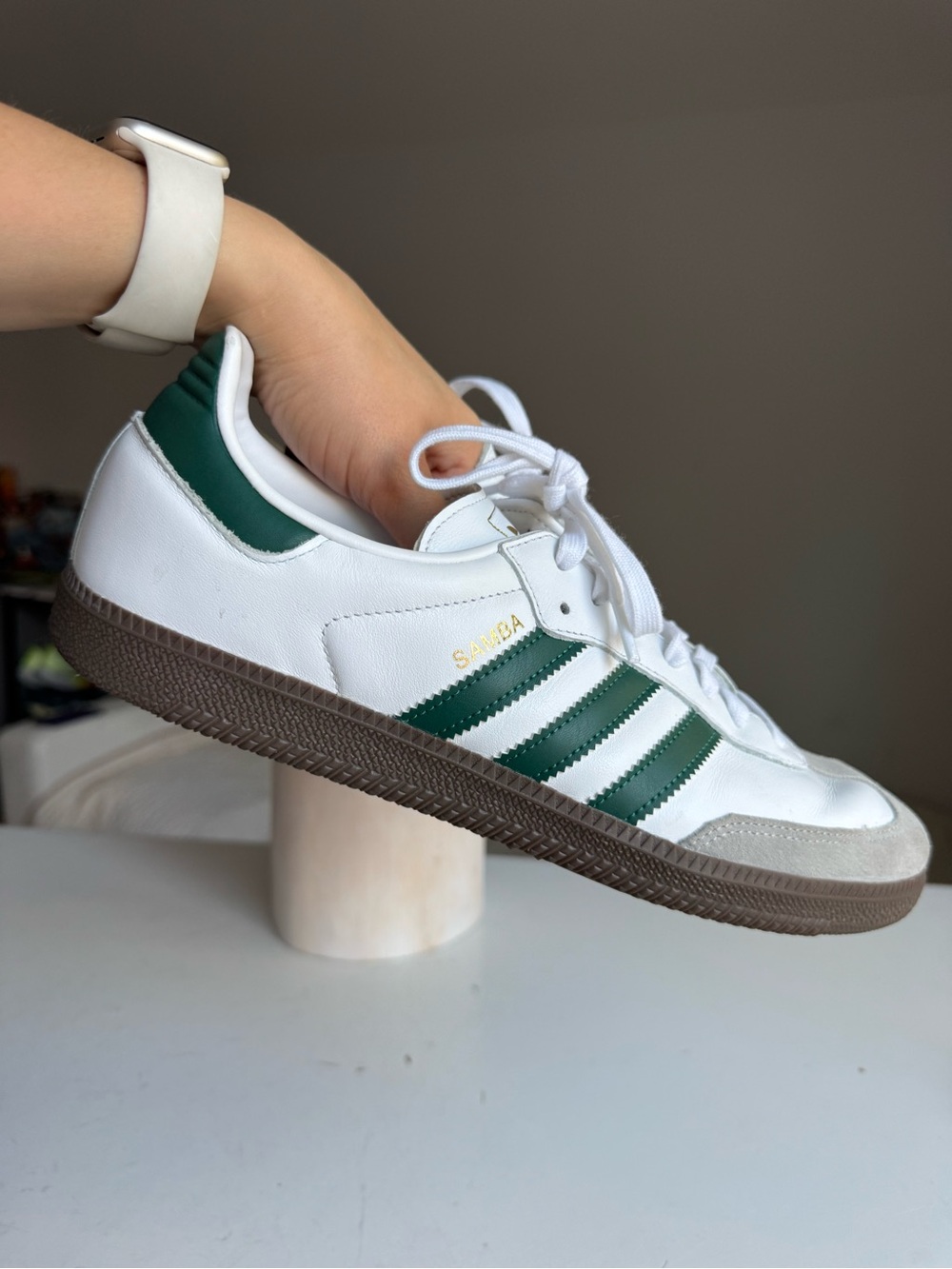 Adidas Samba OG White Green Gum Sneakers Size 11 - Picture 9 of 11